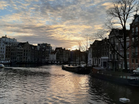 Tramonto su Amsterdam
